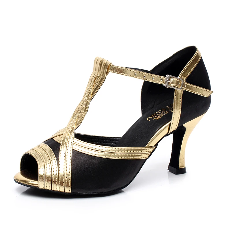 Новинка 2017 года Женская обувь для латинских танцев Импортная атласная подошва из