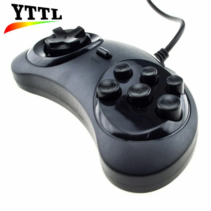 Новый Классический Проводной USB игровой контроллер с 6 кнопками джойстик для SEGA