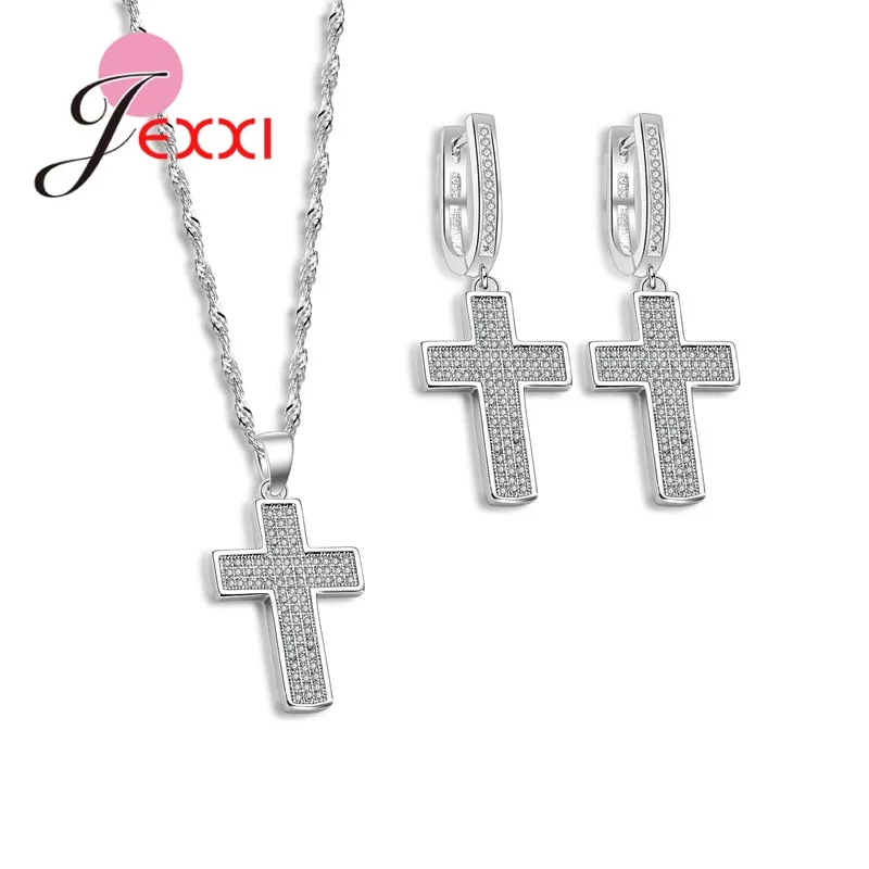 Комплект из колье и серёг серебра 925 пробы|womens jewellery set|jewellery setdrop earrings set |