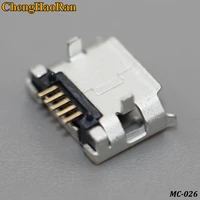 chenghaoran 10pcs micro usb mini connector 5pin long needle 5pin data port charging port mini usb connector for mobile end plug
