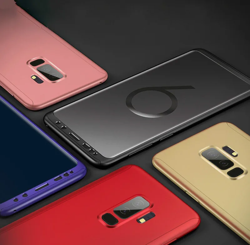 360 Full Cover Shockproof Phone Case For Samsung S9 S8 S7 Note 9 8 C9 C7 Pro J4 J6 A6 Plus J8 A9 A7 A8 2018 J5 J7 Prime | Мобильные