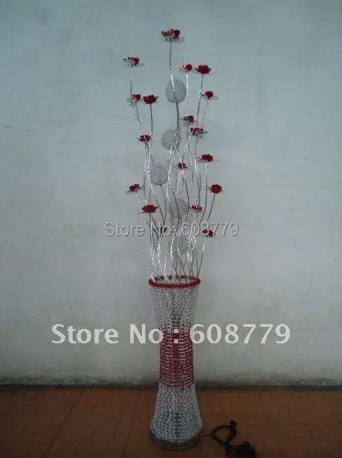 

F028-- New Arrival Free Shipping Aluminum Rattan Floor Lamp