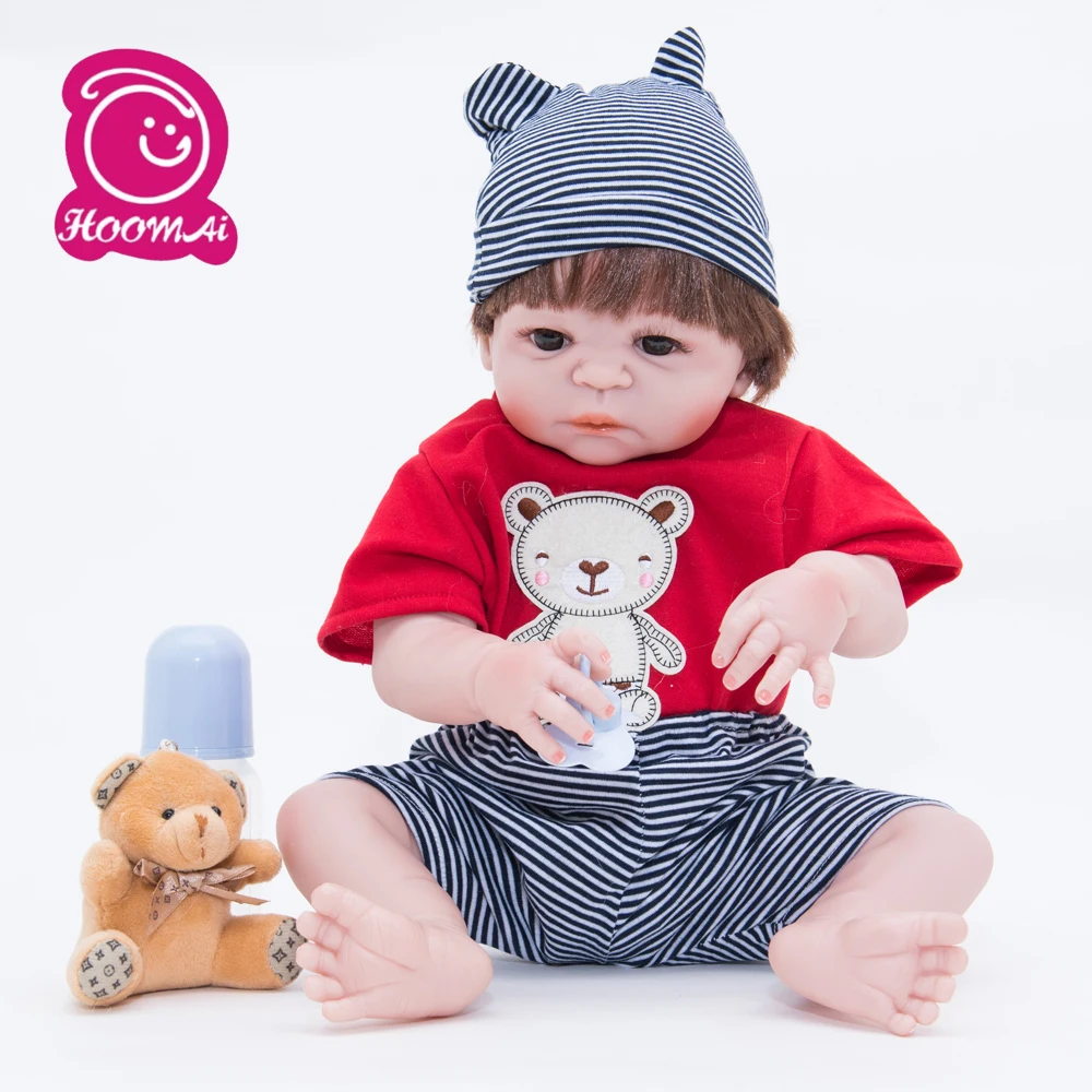 Фигурки игрушки 55 см полностью силиконовые куклы Реборн детские свадебные