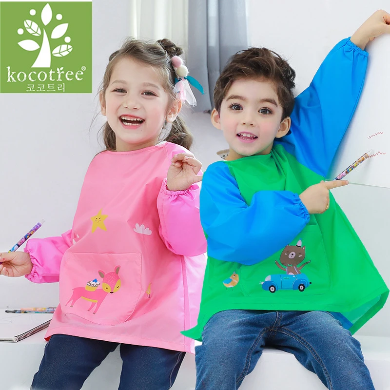 

Baby Bib Long Sleeve Waterproof Feeding Baby Bibs For Lunch Baberos Bebes Cartoon Baby Clothing Kids Bibs Waterproof 0-11 Years