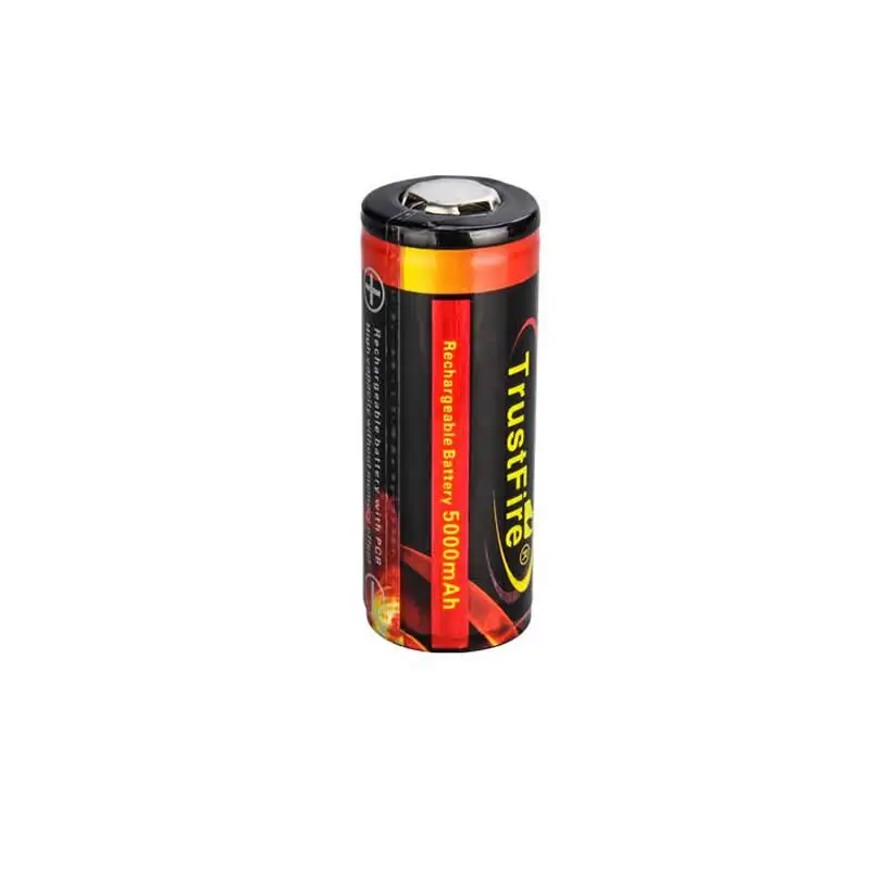2 шт TrustFire 26650 5000 mAh 3,7 V литий-ионная аккумуляторная батарея+ проводное Универсальное зарядное устройство