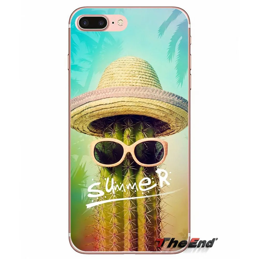 For Samsung Galaxy J1 J2 J3 J5 J7 A3 A5 A7 2015 2016 2017 J330 J530 J730 cactus plants summer Accessories Phone Shell Covers | Мобильные
