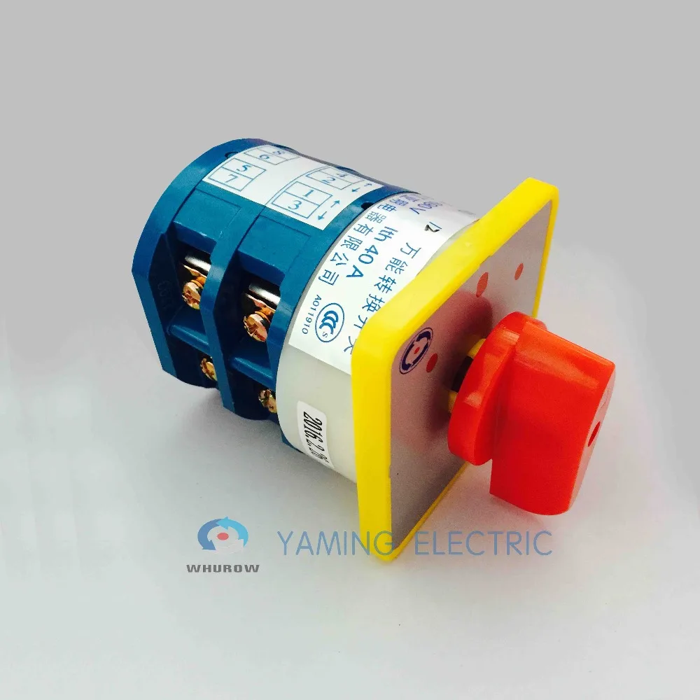 Двухфазный вращающийся переключатель Yamer electric 3 Ручное переключение 40A 690V LW5D