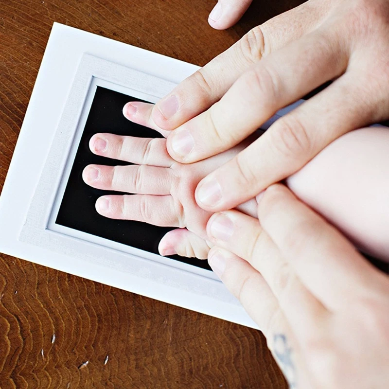 Новорожденный нетоксичный литье уход за ребенком Handprint Набор для отпечатка ступней Родитель Ребенок рука подушечка с чернилами для отпечатков водяных знаков детские игрушки