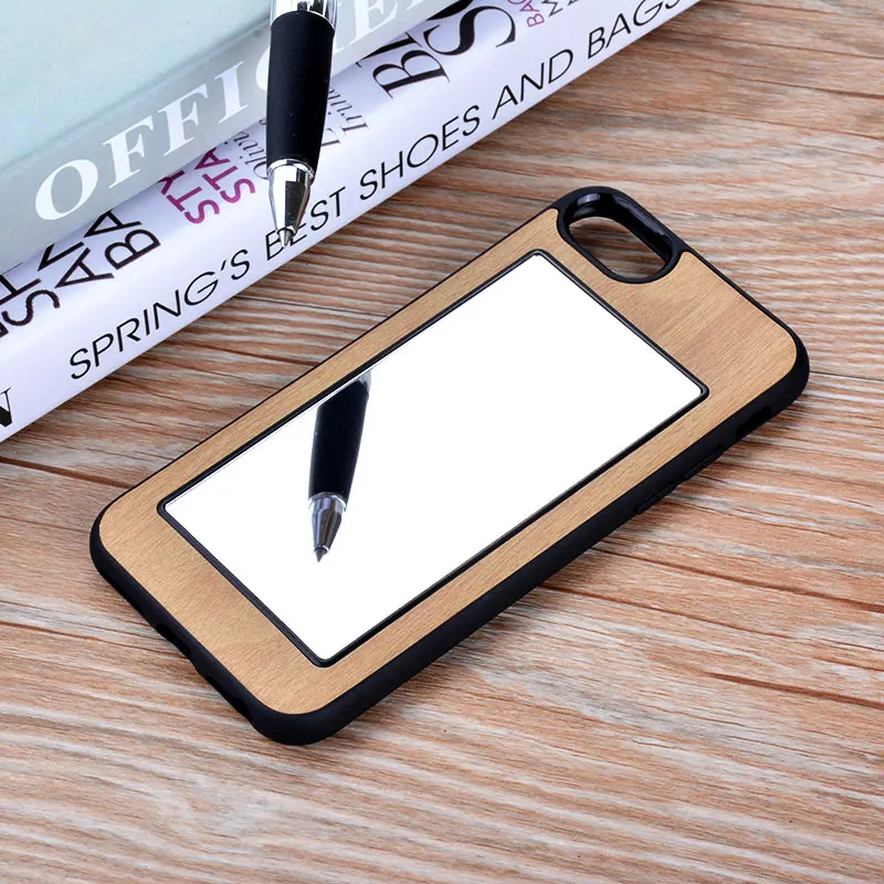 Чехол для iphone 7 с зеркальным покрытием мягкий силиконовый чехол в классическом