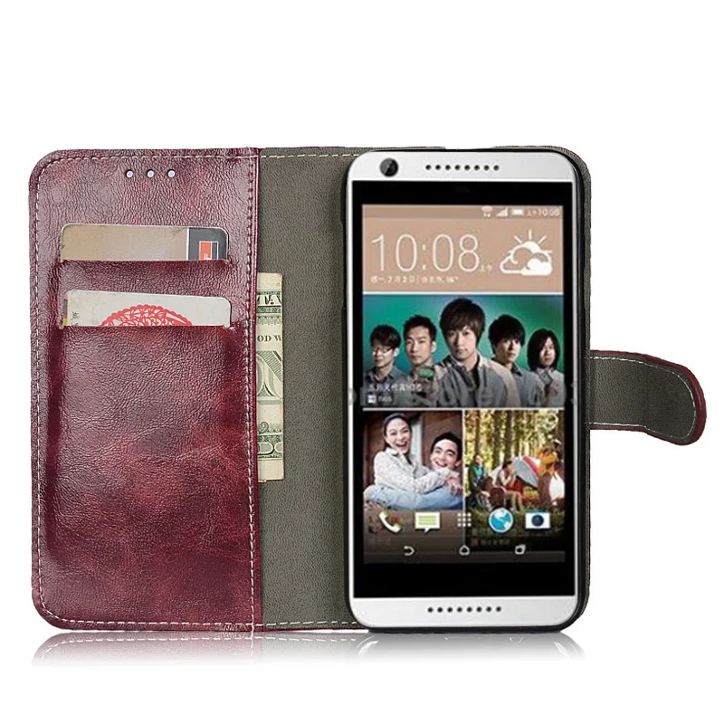 Для HTC Desire 626 чехол для телефона кожаный бумажник S Флип заднюю крышку с подставкой