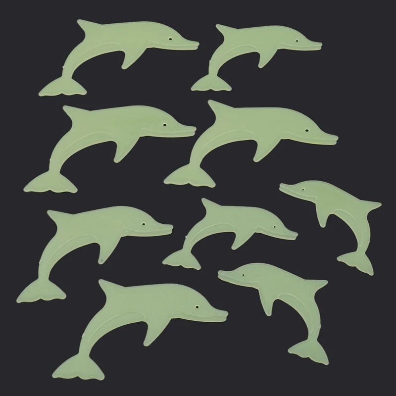 2019 стиль флуорес наклейки на стену Дельфин планета звезда Светящиеся в темноте