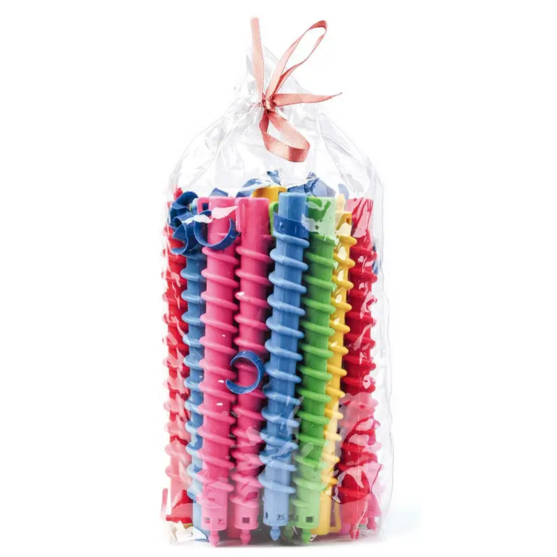 Пластиковые пушистые ролики для укладки волос бигуди Волшебные Спиральные