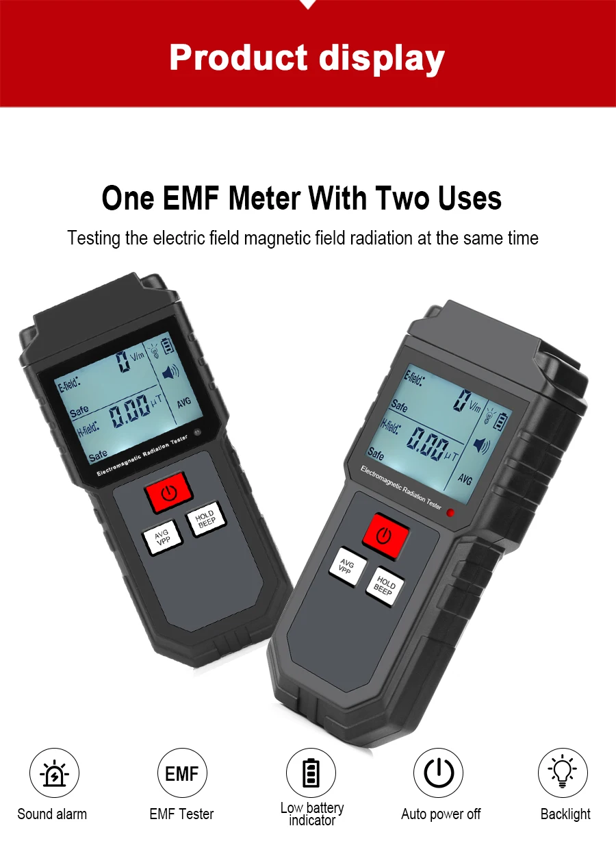 RZ тестер электромагнитного поля излучения детектор Emf метр Ручной Портативный счетчик излучения дозиметр для компьютера телефона