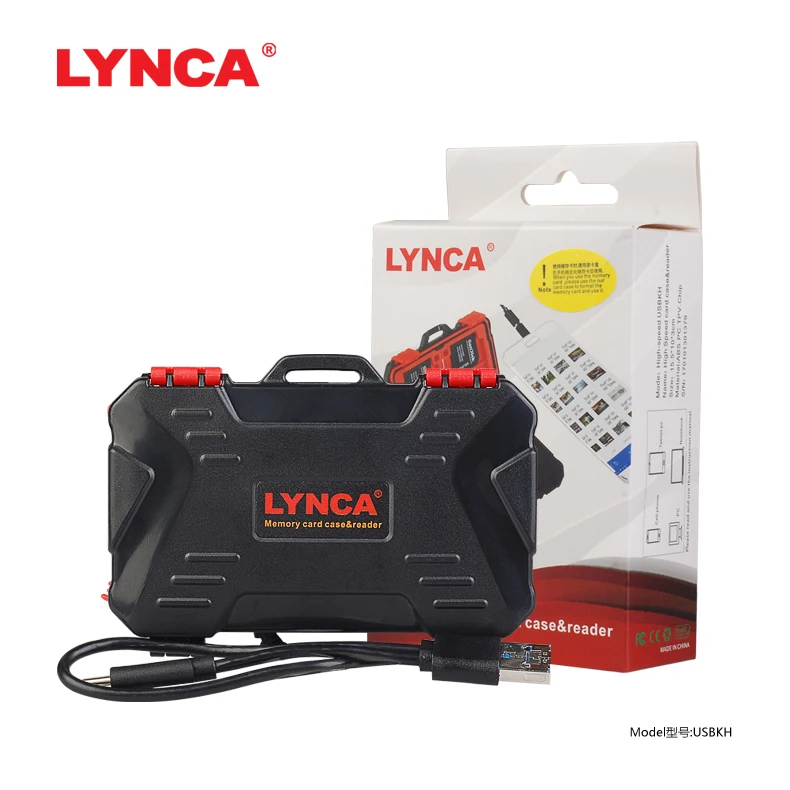 LYNCA 2 в 1 устройство для чтения карт памяти USB 3 0 5 Гбит/с 9 шт. MSD + 7 SD чехол CF TF коробка