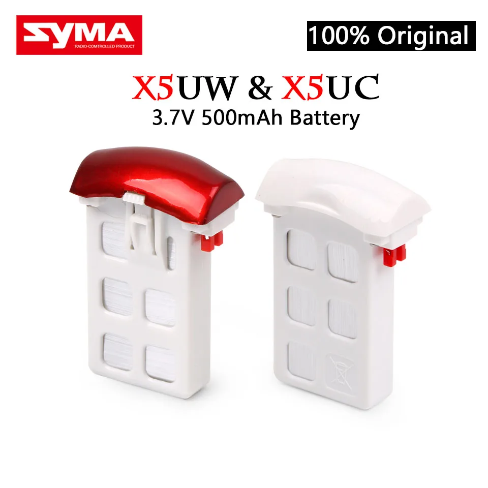 100% Оригинал SYMA X5UW X5UC RC Квадрокоптер 3 7 V 500mAh батарея Дрон запасные части | Игрушки и
