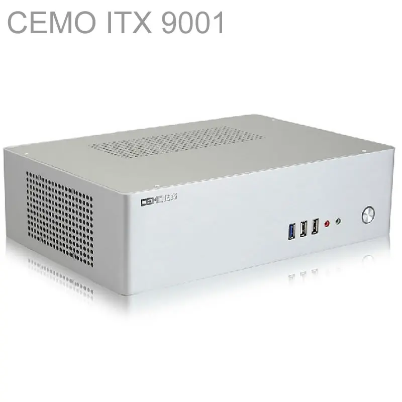 HTPC ITX мини чехол с мощностью 300 Вт USB3.0 3 5 ''HDD 2 слота PCI алюминиевый для