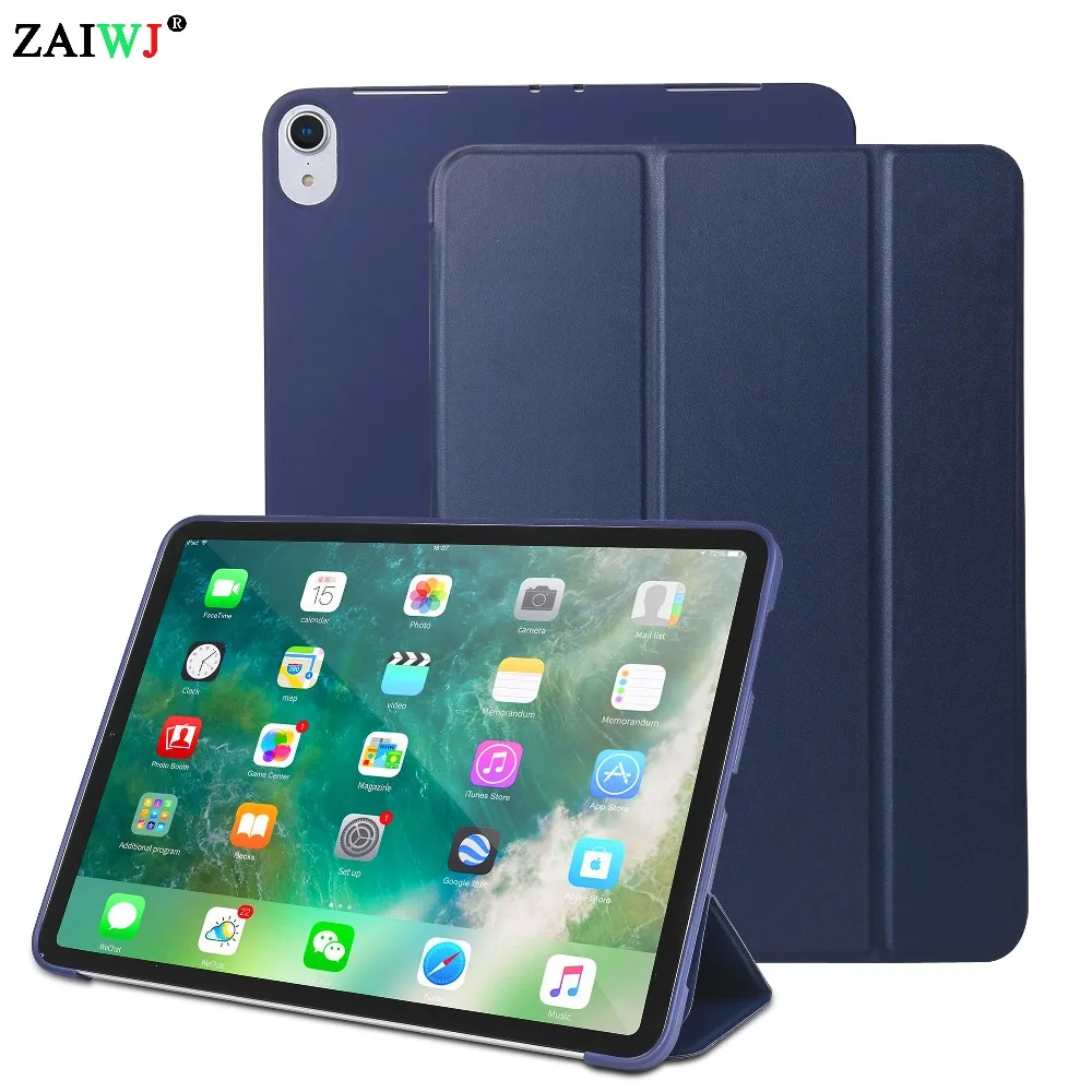 Новинка 2018 чехол для Apple iPad Pro 11 дюймов умный ZAIWJ из ТПУ мягкий силиконовый