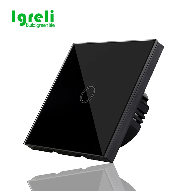 Новый тип сенсорного переключателя белый/черный/золотой кристалл стекло