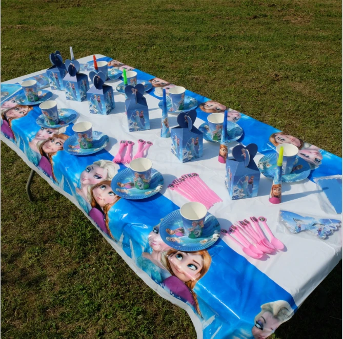 Холодное сердце Эльза Анна первый день рождения детская вечеринка для маленьких