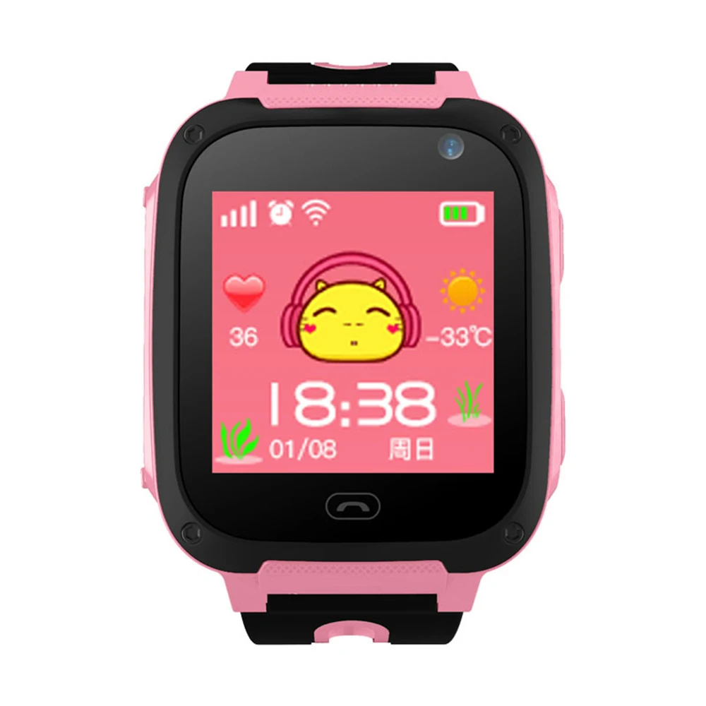 V6 Смарт-часы Детские умные часы gps LBS локатор трекер SOS Вызов W/sim-карта для телефона водонепроницаемый пульт дистанционного управления смарт-аксессуар
