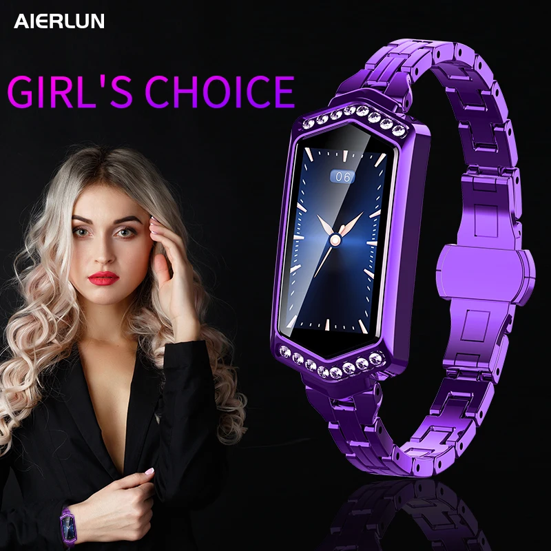Aierlun IP68 женские умные часы фитнес браслет трекер активности монитор сердечного