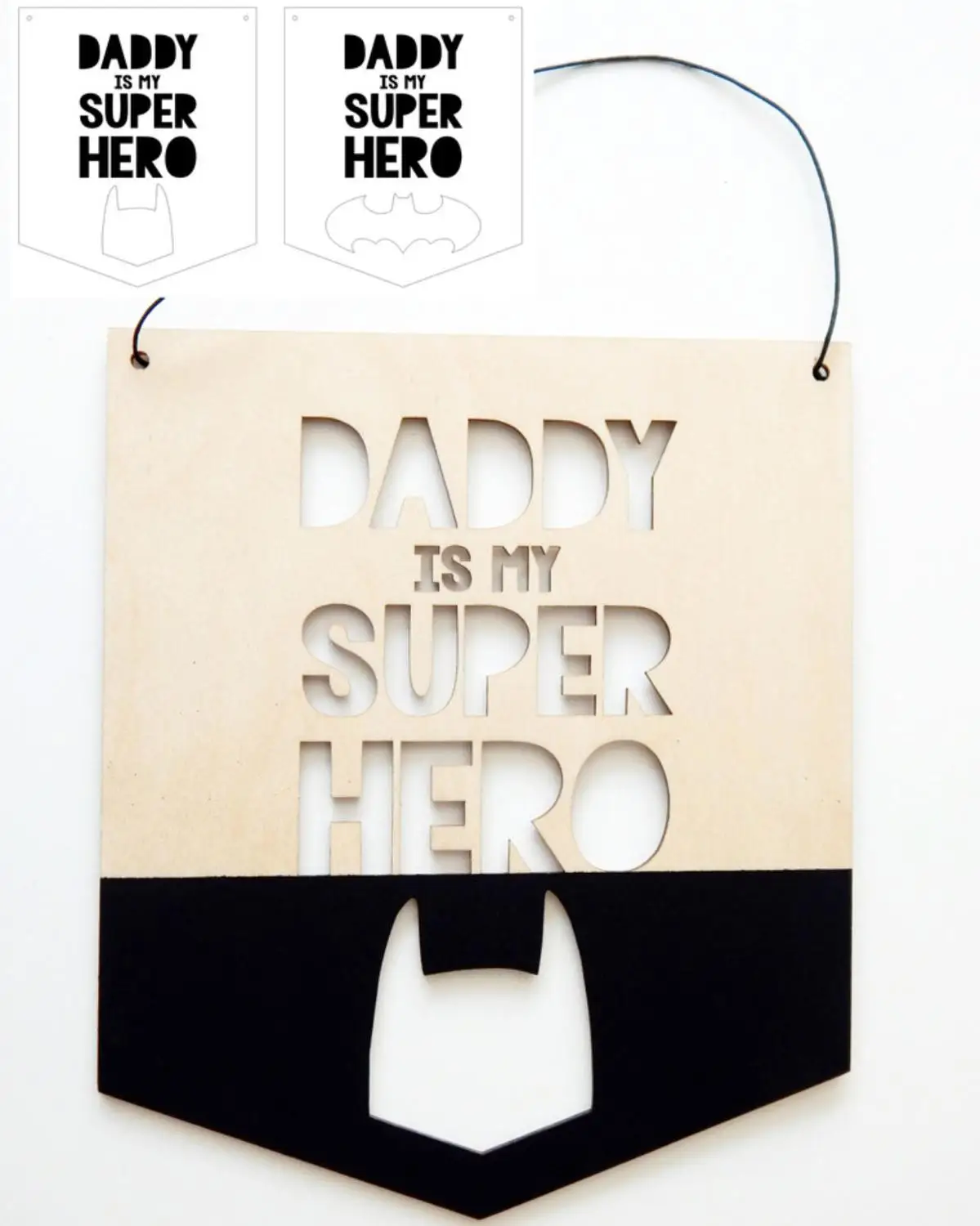 Dad is my super hero INS в скандинавском стиле положительный слоган баннер-гирлянда деревянный настенное украшение для детской комнаты украшения детской фотографии реквизит - Цвет: Dad is my super hero