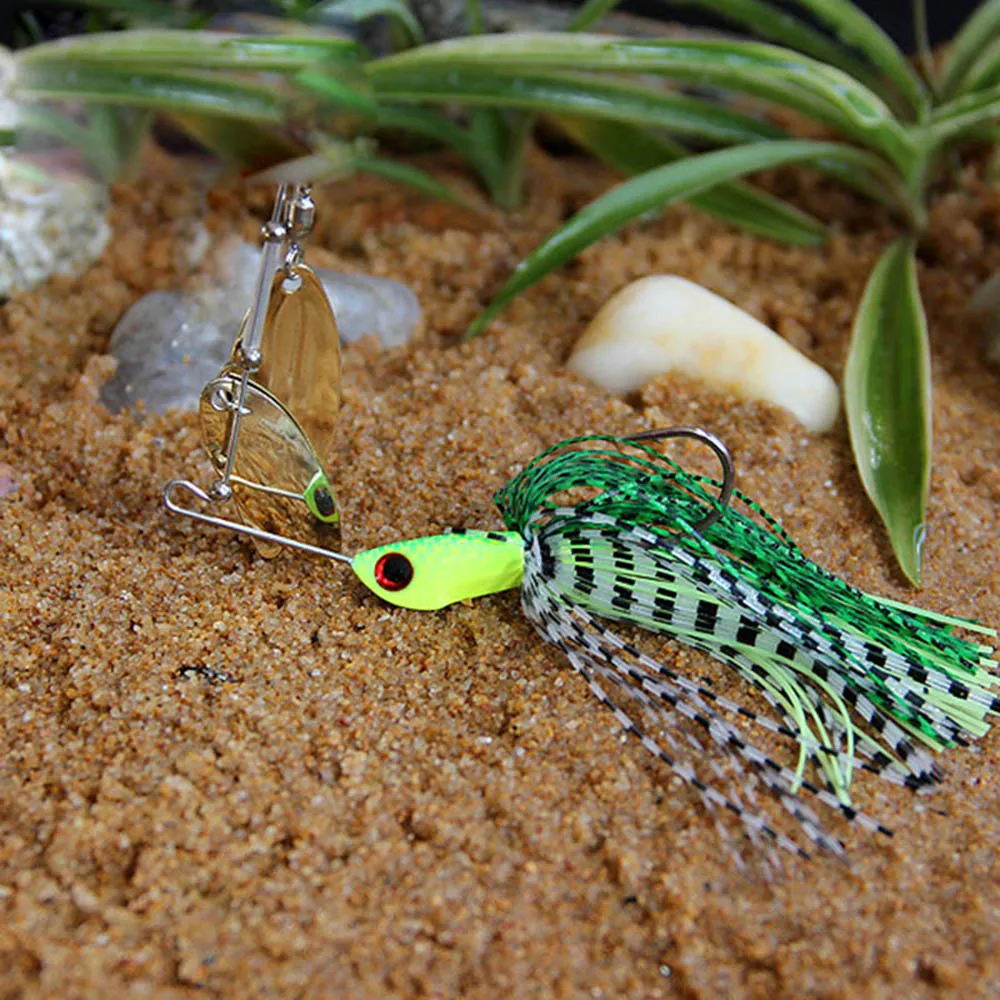 Геркулес рыболовные приманки 3/8 унций Баззбейт Minnow Spinnerbait Искусственный