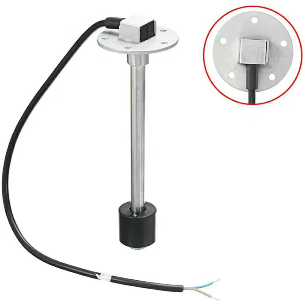 1 шт. нержавеющая сталь 5 отверстий датчики уровня топлива 0-190ohm 240-33ohm 200 250 300 350 450 мм датчики уровня воды для автомобиля лодки датчик