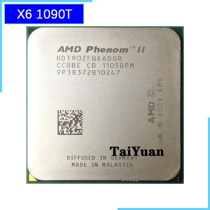 Процессор AMD Phenom II X6 1090T 1090 3,2 GHz шестиядерный процессор HDT90ZFBK6DGR Socket AM3