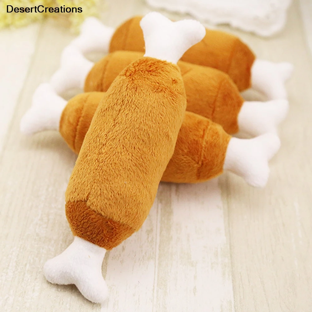 Новые Pet игрушки для собак и кошек милый двойной кости куриные ножки плюшевая
