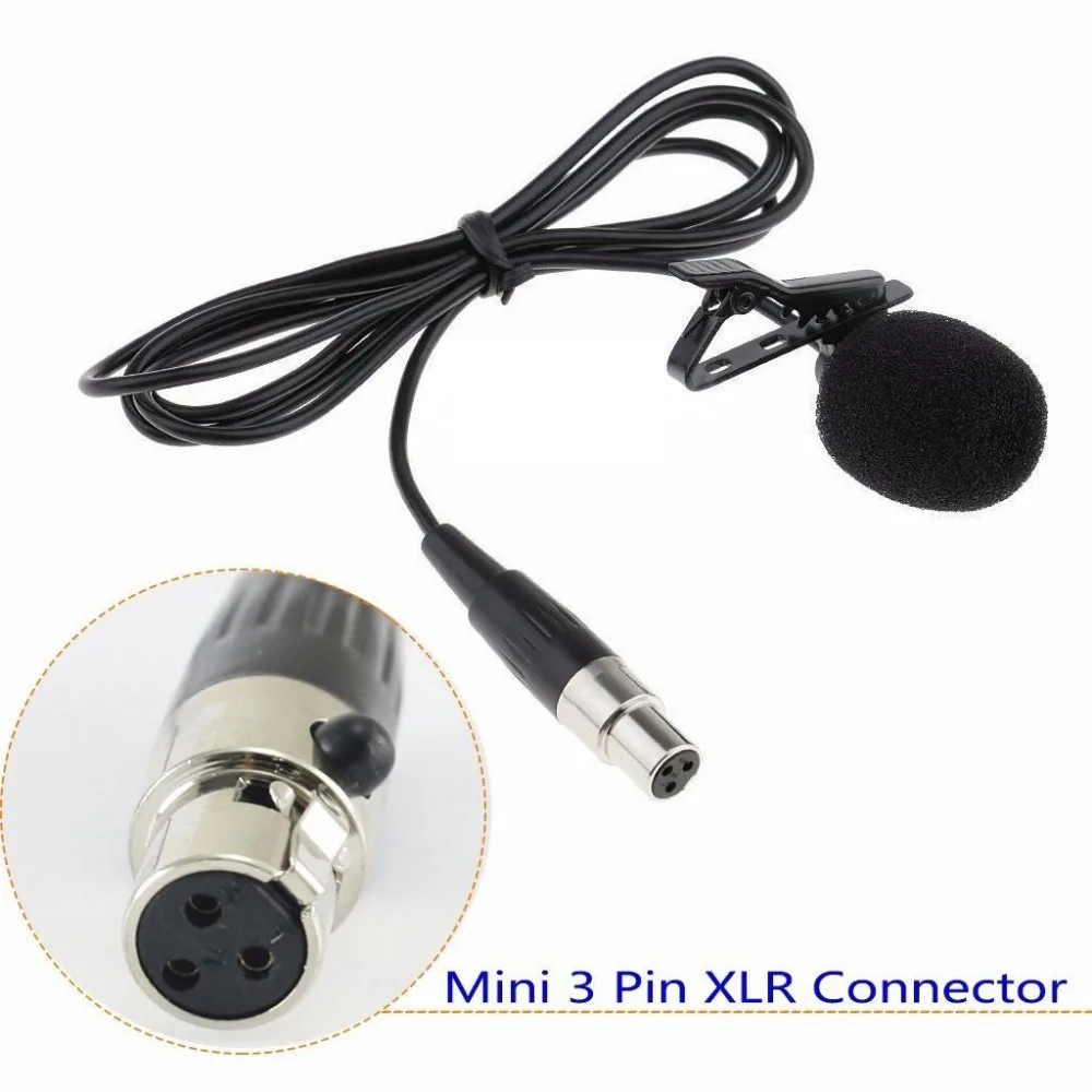 Микрофон Bolymic Lavalier микрофон на лацкан с 3 контактами XLR для сцены микрофонная
