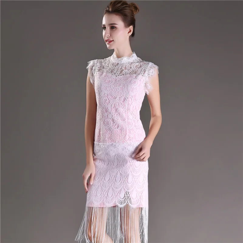 H Хан королева 2 шт женское элегантное сексуальное кружевное платье с открытыми