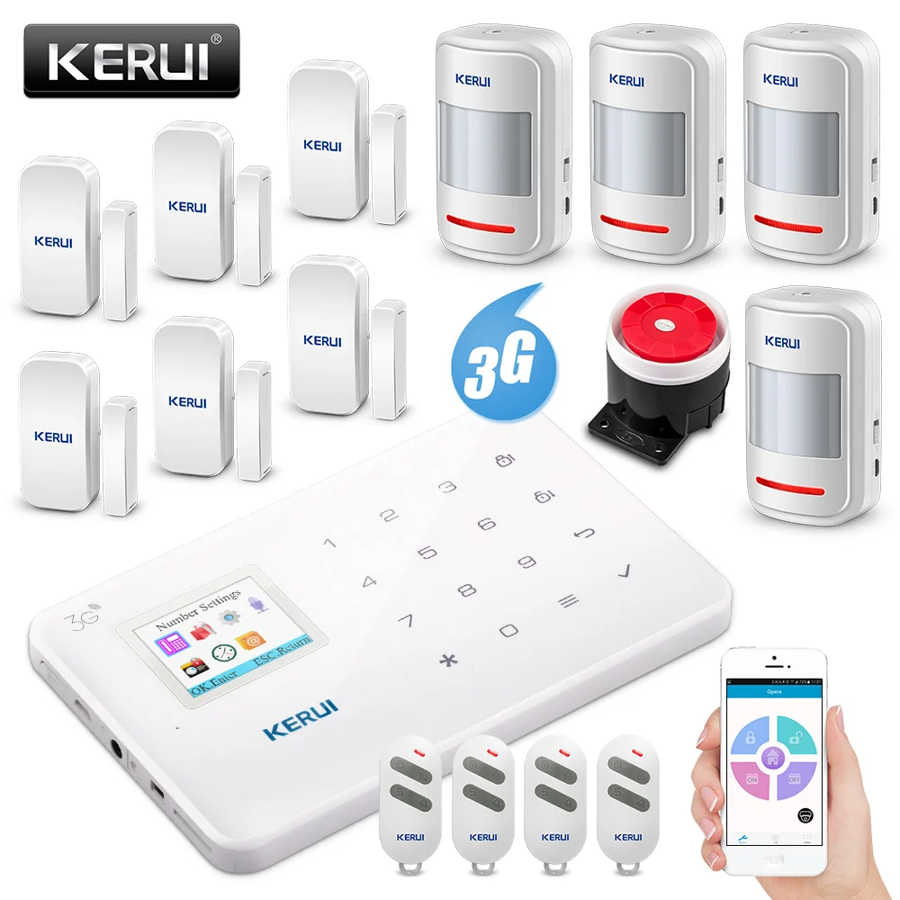 Беспроводная система охранной сигнализации KERUI G183 WCDMA GSM 3G|arm|arm controllerarm system |