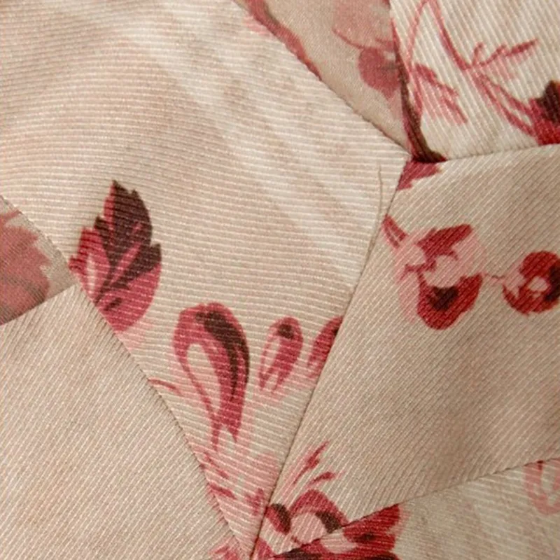 Женское платье с принтом CHICEVER летнее бантом треугольным вырезом длинным рукавом