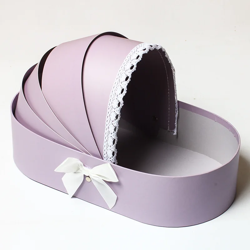 Creative Cradle Flower Box Rose Flower Arrangement Basket Gift Boxs Wedding Home Decoration Christmas decoration