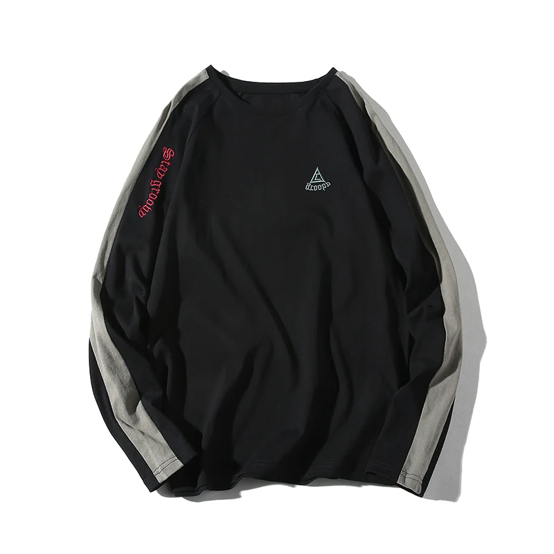 

ePacket shipping Long Sleeve T-shirt Men Casual Tops Tees 3 Colors Size M-3XL
