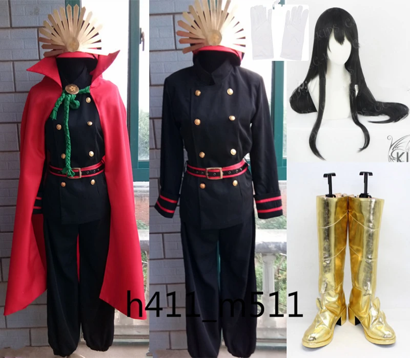 Полный комплект Fate/Grand Order Oda Nobunaga карнавальный костюм включает парик и обувь