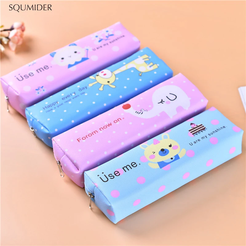 Креативный чехол карандаш простой дизайн сумки карандаши на молнии школьные