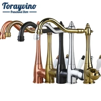 kitchen sink faucet mixer taps antique copper chrome orb gold finish swivel faucet deck mounted tap hot cold mixer