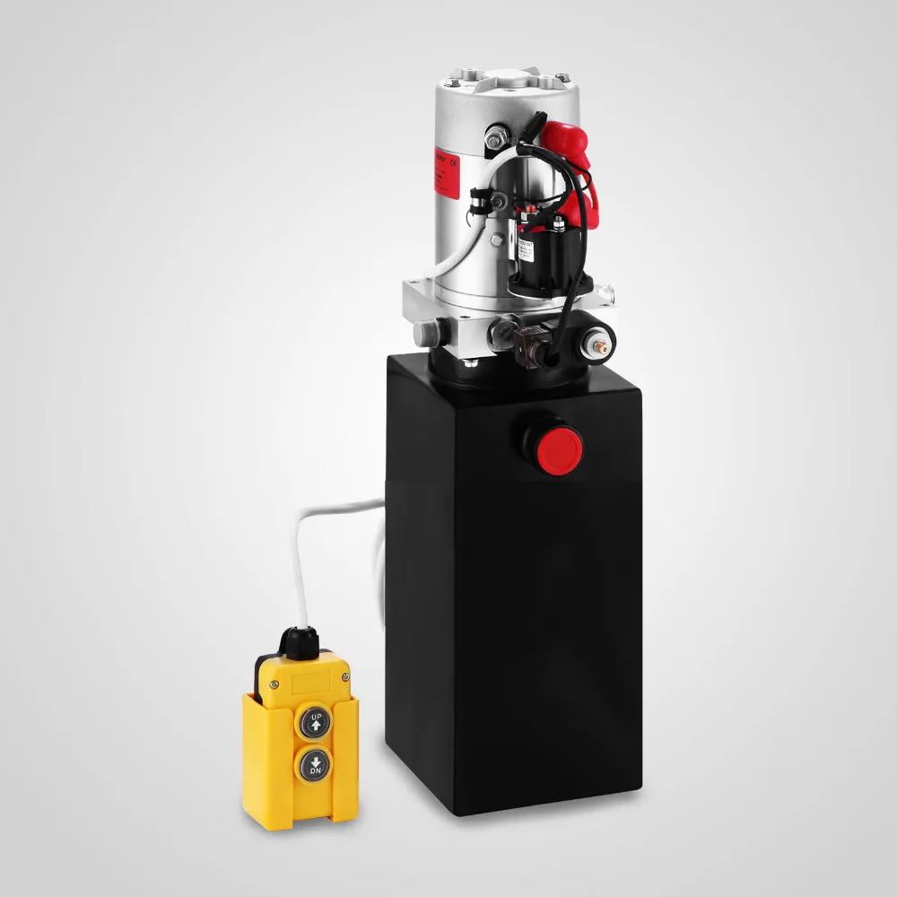 Гидравлический насос с одним действием 12 В трейлер 8 Кварт металлический