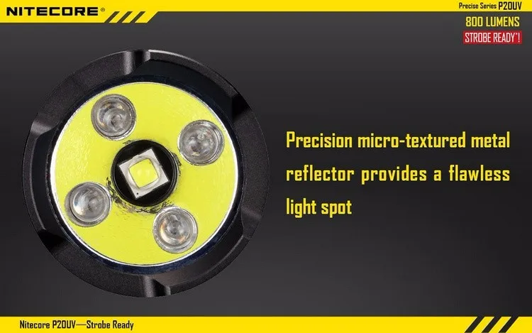 Тактический светодиодный фонарь NITECORE P20 P20UV, водонепроницаемый, для походов, охоты, портативный, NTL10+ NTH30B+ 3400 mah, батарея, посылка