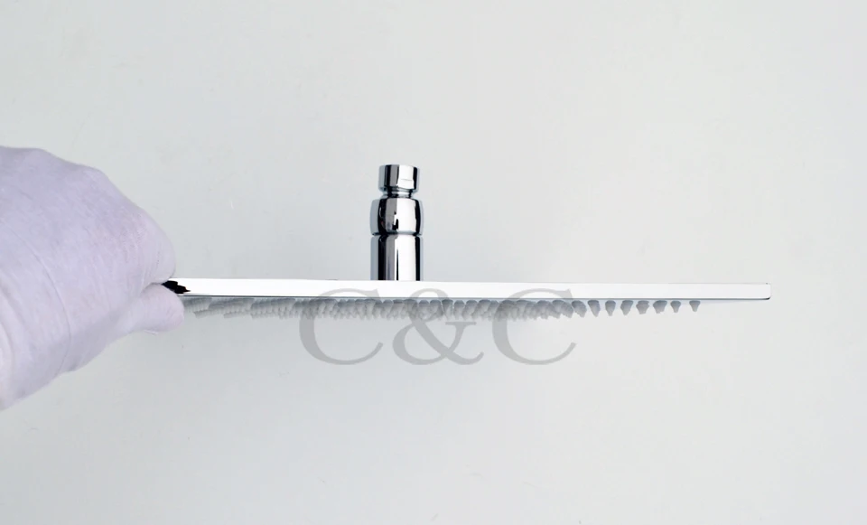 С 3 цветами (зеленый синий красный) и латунной душевой ручкой! 12 дюймовая