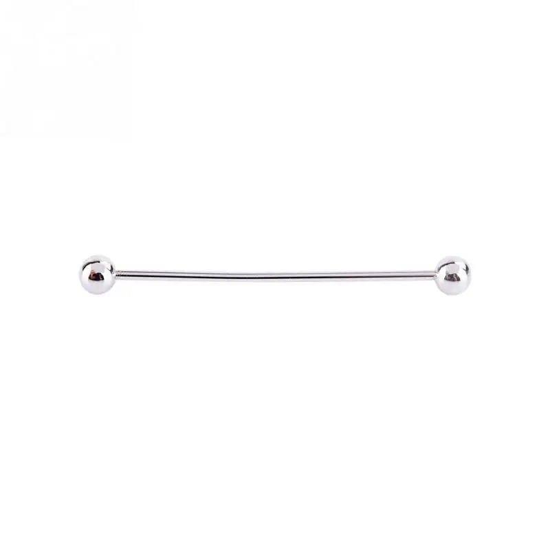 Мужская французская брошь на воротник круглая металлическая застежка Штанга