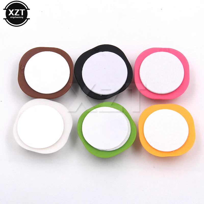 6 шт./лот 2 порта цветной зажим для кабеля стол аккуратный провод USB зарядное