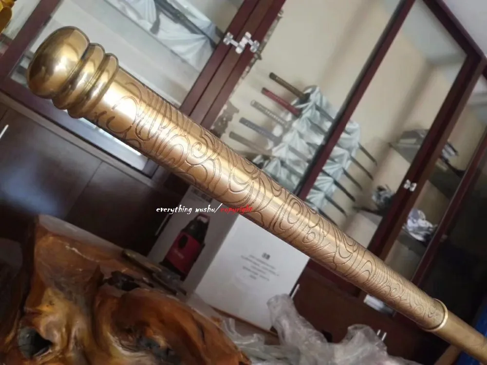 Премиум Monkey King Staff Shaolin латунные палочки Monkey Коллекционная стоимость персонала