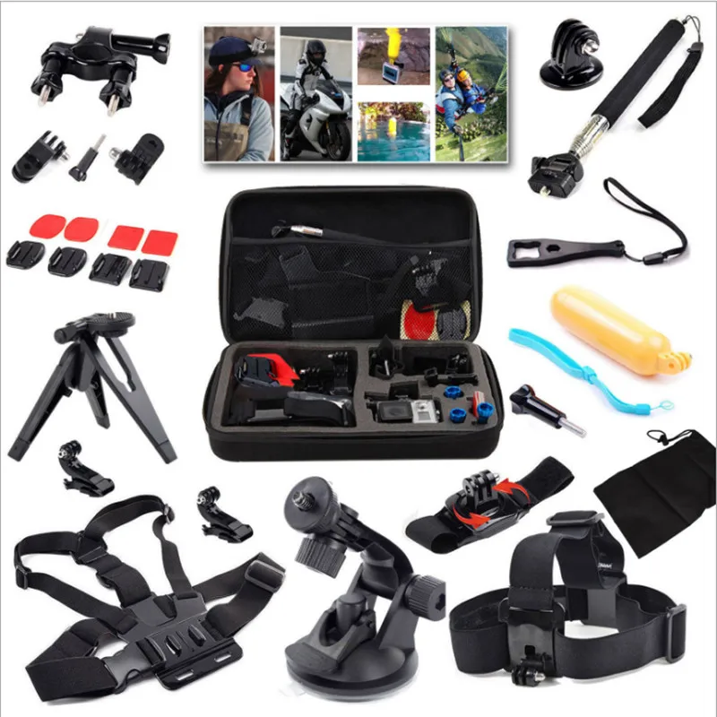Набор аксессуаров Gopro для Eken H9R Hero 6 5 4S селфи палка штатив Yi 4K Mijia Kit|Аксессуары