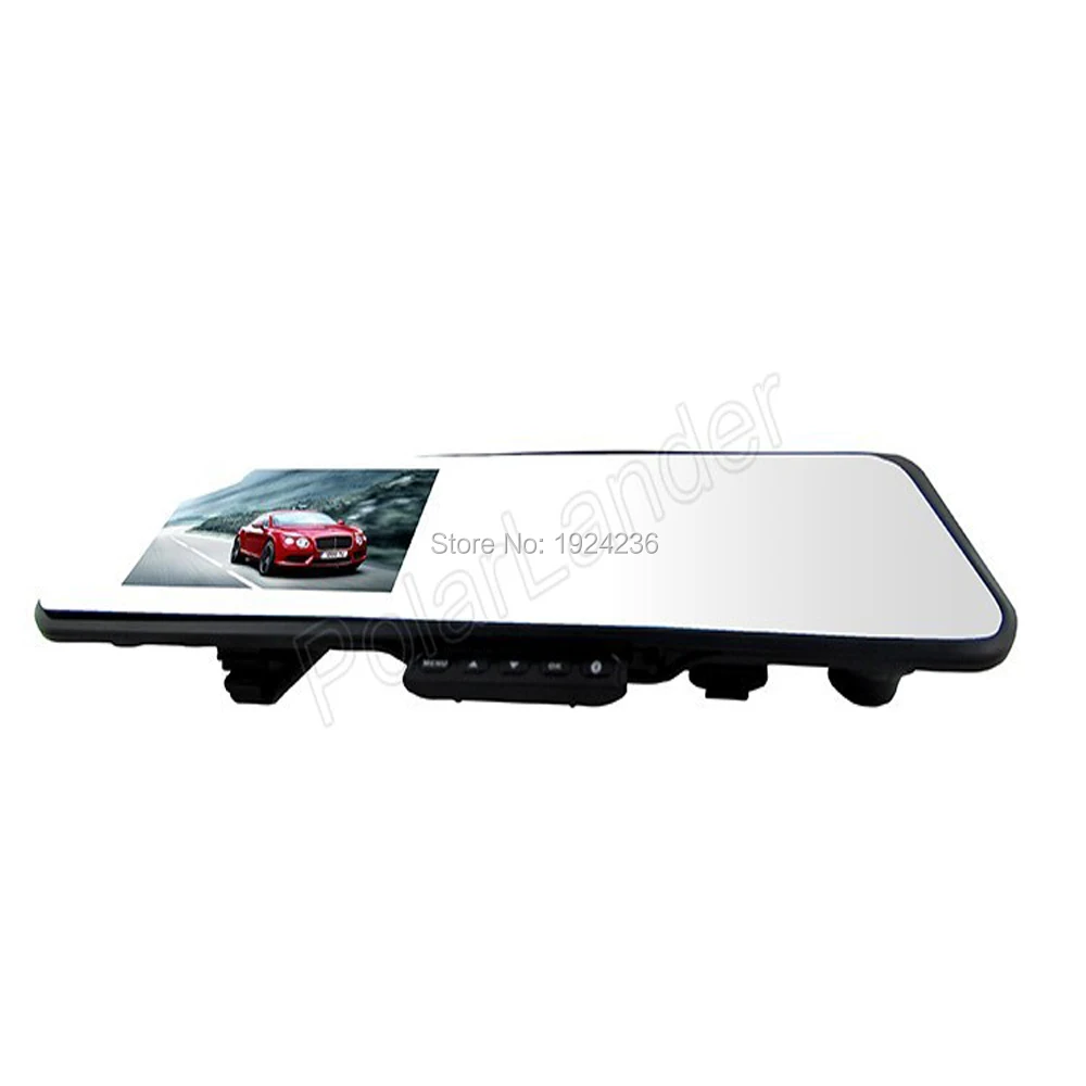 Автомобильный видеорегистратор зеркальный H701 с поддержкой GPS TF карты камера для