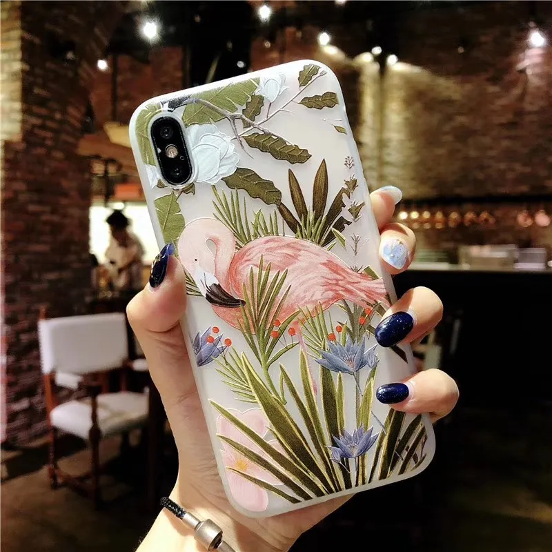 Flower 06 11 Pro Роскошный чехол для телефона для iPhone XR чехол силиконовый милый противоударный для чехла iPhone 5S 3D матовый для iPhone 6 7 8 Plus X XS MAX - Цвет: Flower 06