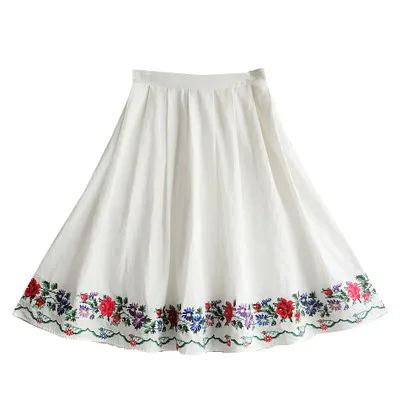 Женская юбка с вышивкой крестиком весна лето|fashion skirt|skirt fashionbust skirt |