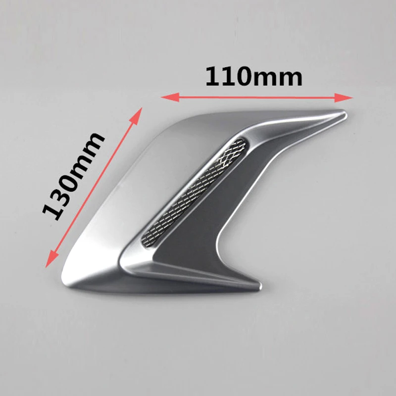 

2Pcs DIY Car Auto Decorative Side Vent Air Flow Guard Intake Stickers TD326